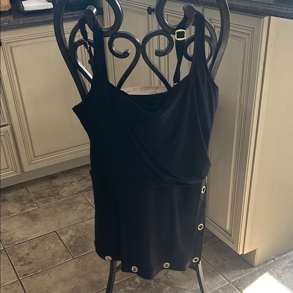 Elegant Black One-Piece Swimsuit